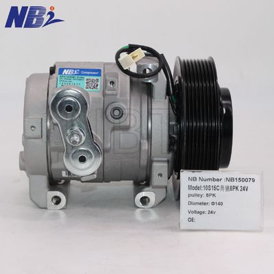 Dobra cena. 10S15C Car AC Compressor 447280-1840 24V Car AC Compressor Replacement for Mercedes-Benz ACTROS MP4 w Internecie