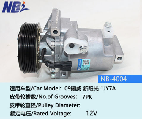10S11 12V 7PK 115mm Kompresor AC samochodowy 92600-1JY7A B926001JY7A Do Nissan TIIDA 1.6 09-11