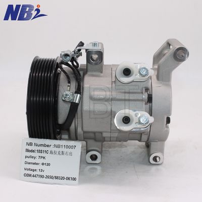 Hailax Sprężarki powietrza FAW 10s11c 7 PK12VOEM 447190-2650/88320-0K100 Warunek użytkowania 12V napięcie